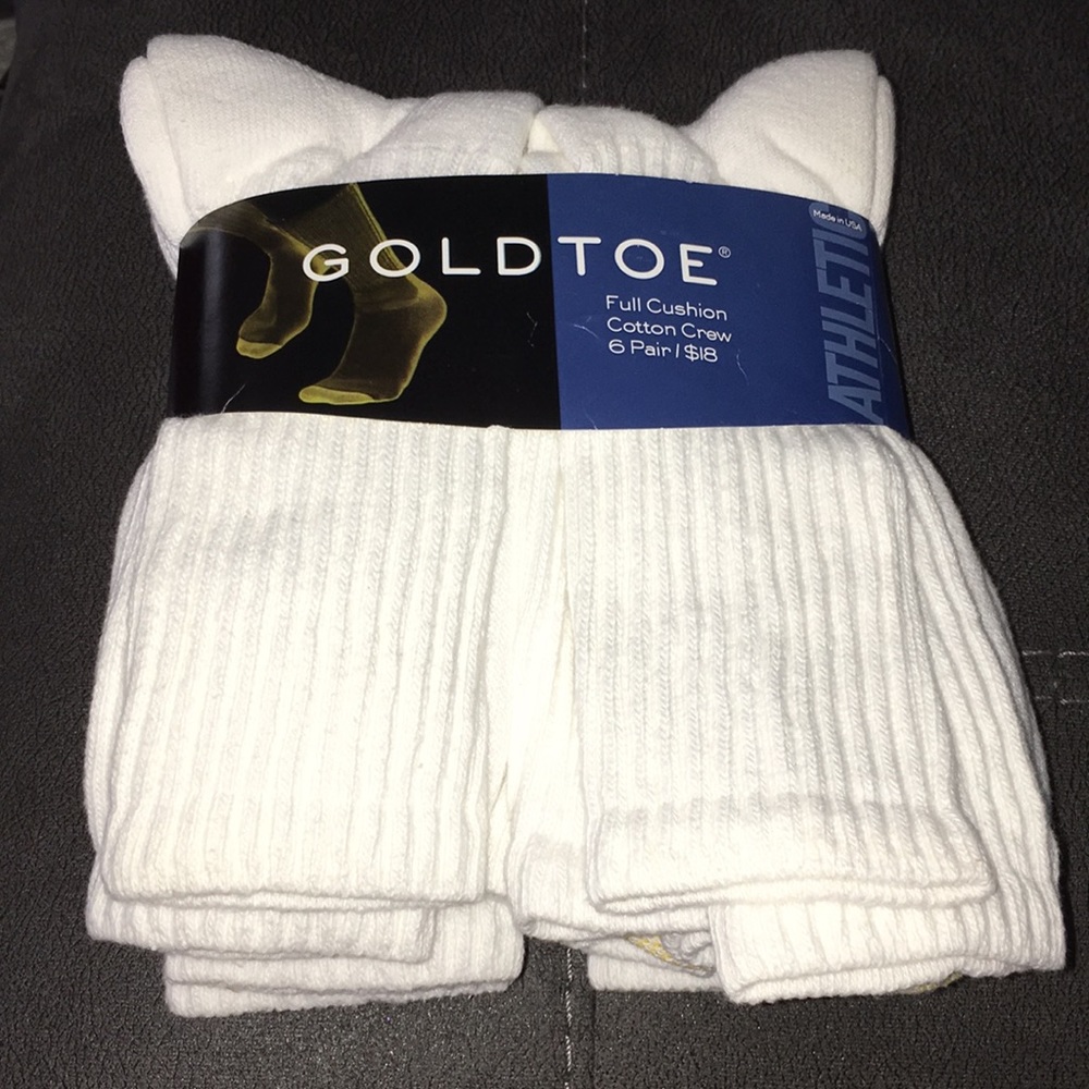 Men’s Gold Toe Cotton Crew 6pair
